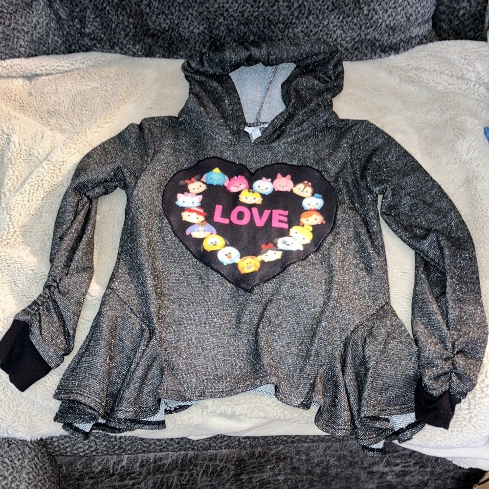 🎉4 for $20 D-Signed Long Sleeve Hooded Blouse, Medium (10/12)